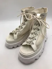HARE ハレ バックジップ デザインレースアップブーサン サンダル sizeM/ホワイト ■◆ レディースのサムネイル