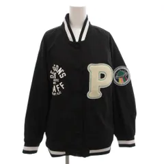 パーソンズ PERSON'S ブルゾンジャケット スタジャン ロゴ P LL 黒 ブラック /FFのサムネイル