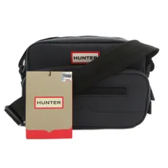 ハンター HUNTER タグ付き ナイロンカメラバッグ ショルダー 2WAY 斜め掛け ラバーロゴ グレー /GVのサムネイル