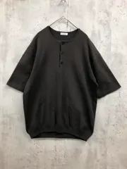 BEAUTY & YOUTH ビューティ&ユース 半袖 モダン ミラノリブ ヘンリーネック サマー ニット セーター sizeL/ダークグレー ■◆ メンズのサムネイル