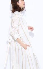 桐谷美玲 ラルフローレン ストライプ シルクドレス M - メルカリ