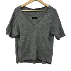 CIVIDINI(チヴィディーニ) 半袖セーター サイズ42 M レディース美品  - グレー Vネックのサムネイル
