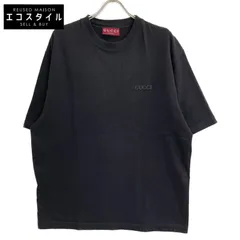 GUCCI　グッチ　798115 ブラック コットンジャージー Tシャツ　Lのサムネイル