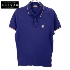 MONCLER　モンクレール　国内正規 MAGLIA POLO MANICA CORTA コットン ワッペンロゴ ポロシャツ　Lのサムネイル