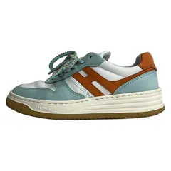 HOGAN(ホーガン) スニーカー 35 1/2 レディース - 白×ライトブルー×オレンジ レザーのサムネイル