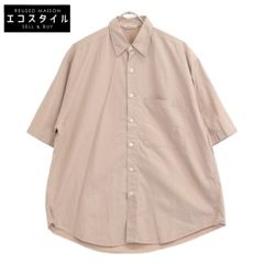 美品】オーラリー 21SS フィンクスシャトルオックスシャツ アイボリー
