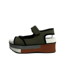 MARNI(マルニ) サンダル 35 レディース - カーキ×黒×マルチのサムネイル