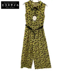 Dot＆Stripes CHILDWOMAN　ドットアンドストライプス チャイルドウーマン　イエロー×ブラック Cu綿ヒエラアーカイブプリントオールインワン　Fのサムネイル