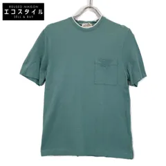 HERMES　エルメス　ライトブルー  H刺繍 半袖Tシャツ　XSのサムネイル