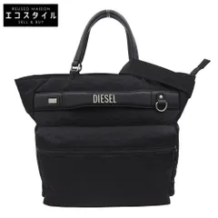 DIESEL　ディーゼル　新品同様 ロゴ レタリング 2way ブリーフケース ショルダーバッグ ビジネスバッグ メンズ ブラック X10065のサムネイル