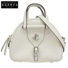 JIMMY CHOO　ジミーチュウ　ヴァレンヌ ボーリング ミニ ショルダーバッグ ハンドバッグ レディース ホワイトのサムネイル