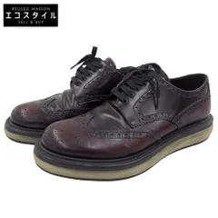 PRADA　プラダ　エアソール ウイングチップ シューズ メンズ バーガンディ 5 1/2　5.5のサムネイル