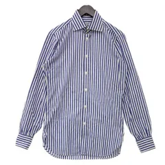 Turnbull&Asser ターンブルアンドアッサー ストライプシャツ カジュアルシャツ Classic Fit 美品 メンズ 14 1/2 ホワイト ブルー トップス DM19257■のサムネイル