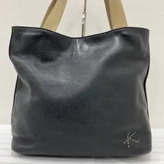 3663  Kitamura  キタムラ　肩掛け　トートバッグ　ハンドバッグ　レザー　ブラックのサムネイル