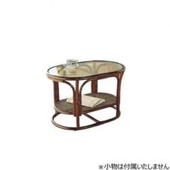 新品同様】ヤマカワラタン ローテーブル センターテーブル ラタン