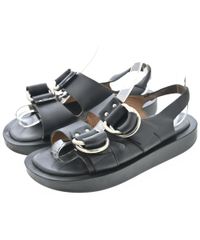 『美品』CAMINANDO クロッグサンダル サボサンダル ブラック レザー　8 美品』CAMINANDO クロッグサンダル サボサンダル ブラック レザー 8