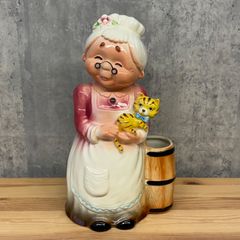 昭和レトロ 陶器 ポリデント 入れ歯洗浄カップ・入れ歯入れ