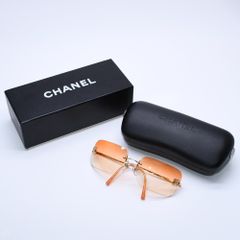 極美品 CHANEL シャネル リムレスサングラス アイウェア メガネ 4017-D