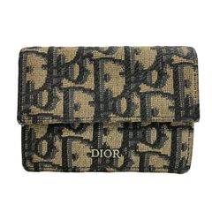 DIOR ディオール オブリーク トロッター 折り財布 ジャガード