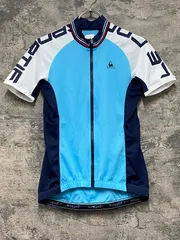 KE840 ルコックスポルティフ le coq sportif 半袖 サイクルジャージ 水色 紺 Mのサムネイル