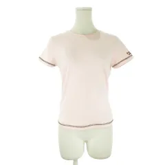 フォクシーニューヨーク FOXEY NEW YORK Tシャツ 40 ピンク 無地 ラウンドネック 半袖 ステッチデザイン /CK46 ■ECD004のサムネイル