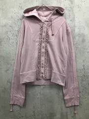 MAX&Co. マックスアンドコー パーカー フリル 袖ドローコード ジップアップ パーカー sizeM/ピンク ■◇ レディースのサムネイル