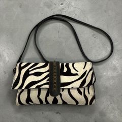 HIROFU（ヒロフ） ハラコ ゼブラ柄 ショルダーポーチ極美品 - メルカリ