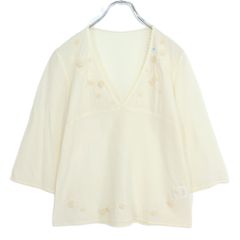 【未使用美品】インゲボルグ セーラーカラーブラウス 着丈長め ゆったり体型カバー 未使用美品】インゲボルグ セーラーカラーブラウス 着丈長め ゆったり