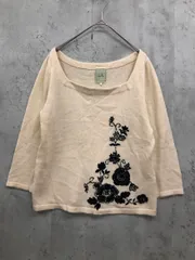 Sybilla シビラ フラワー刺繍 7分袖 ニット セーター sizeL ■◇ レディースのサムネイル