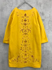 GRACE CONTINENTAL グレースコンチネンタル 刺繍 チュニック ワンピース size36/黄 ■◇ レディース