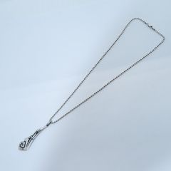 【瀬戸大橋店】 中古 インディアンジュエリー | インディアンジュエリー ネックレス ポピ族/Ray Talahaf tewa作 - シルバー 【134】 瀬戸大橋店】 中古 インディアンジュエリー | インディアンジュエリー