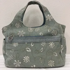 3617　SAVOY サボイ トートバッグ デニム　花柄　キラキラ　ラメ　ハンドバッグ　肩掛け　大容量のサムネイル