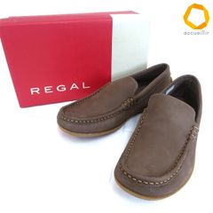 #ws リーガル REGAL スリッポン 24.5 茶 Y332L スウェード モカシン エアバック 紳士 箱付き メンズ [979767] k01のサムネイル