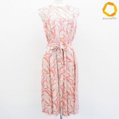 セントジョン St.JOHN シルク ワンピース ロング スリーブレス 総柄 リボンベルト レディース [x985618]のサムネイル