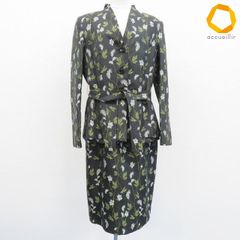 エスカーダ ESCADA シルク混 ワンピーススーツ セットアップ ジャケット ワンピース リボンベルト 総柄 レディース [a999549]のサムネイル