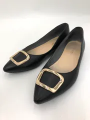 HIMIKO ヒミコ 631151 ゴールド金具 フラット パンプス size23.5/黒 ■■ レディースのサムネイル