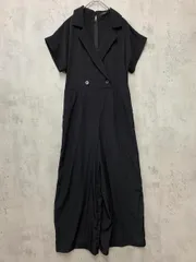 EMODA エモダ 041610330901 半袖 ワイドパンツ シンプル オールインワン sizeS/ブラック ■◆ レディースのサムネイル
