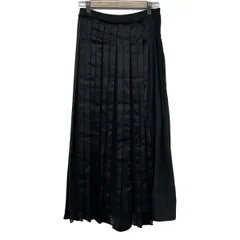 3.1 Phillip lim(スリーワンフィリップリム) ロングスカート サイズ0 XS レディース - 黒 マキシ丈/異素材切替/プリーツのサムネイル
