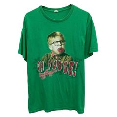 GILDAN 半袖 プリントTシャツ グリーン ギルダン プルオーバー A Christmas Story Ralphie ムービーT カットソー 夏物 a806-5468のサムネイル