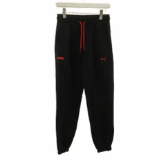 プーマ PUMA イージーパンツ S 黒 ブラック 赤 レッド /AQ ■ECB001のサムネイル