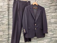 近年美品Lサイズ ユナイテッドアローズ ダブル紺ブレザー セットアップ