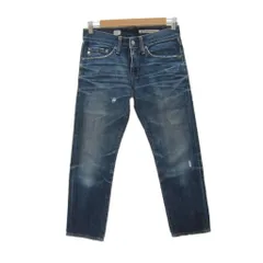 エージー AG Ex-Boyfriend Crop デニムパンツ ジーンズ ストレートパンツ アンクル丈 24 ブルー ウォッシュ加工 /SY28 ■GY58のサムネイル
