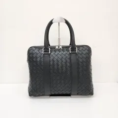 オン・ド中古ブランド ボッテガ・ヴェネタ イントレチャート スリム ブリーフケース トートバッグのサムネイル