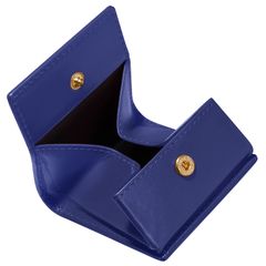 [Noble Riley] Leather Coin Purse for Women, Coin Case for Men, Leather Wallet, Genuine Leather, Gift (Navy) [Navy]