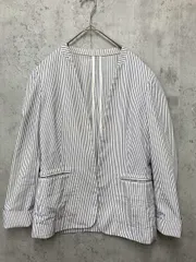 green label relaxing グリーンレーベルリラクシング 3522-162-0833 ストライプ コードレーン ジャケット size36/白×紺 ■◇ レディースのサムネイル