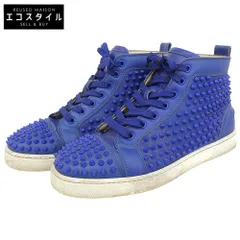 CHRISTIAN LOUBOUTIN　クリスチャンルブタン　ルイススパイク ハイカット スニーカー シューズ メンズ ブルー 41　41のサムネイル