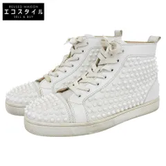 CHRISTIAN LOUBOUTIN　クリスチャンルブタン　ルイススパイク ハイカット スニーカー シューズ メンズ 白 ホワイト 41　41のサムネイル
