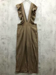 natural couture ナチュラルクチュール 0341020310 麻レーヨン サロペット オーバーオール sizeL/キャメル ■■ レディースのサムネイル