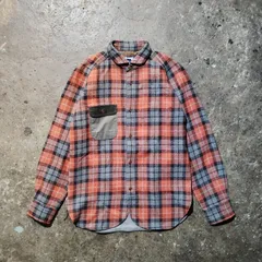 JUNYA WATANABE MAN 14aw 見頃切替フランネルシャツ 特殊加工 ジュンヤワタナベマン 2014aw AD2014 COMME des GARCONS コムデギャルソンのサムネイル