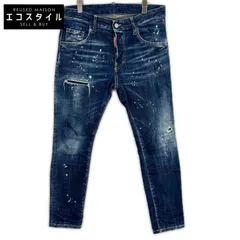 DSQUARED2　ディースクエアード　インディゴ S74LB1660 SKATER ストレッチ ダメージ デニム　42のサムネイル